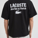 T-shirt uomo girocollo nera TH5950 031 LACOSTE 