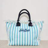 Borsa donna Vanity a righe celeste VANITY 03755H MC2 SAINT BARTH 