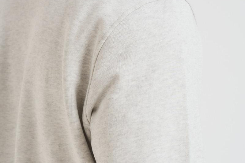 Felpa uomo mezza zip grigio chiaro 1000665 230 LES DEUX 