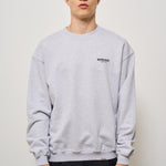 Felpa uomo girocollo grigia con logo OCM4115 GREYBLACK158 REPRESENT 