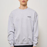 Felpa uomo girocollo grigia con logo OCM4115 GREYBLACK158 REPRESENT 