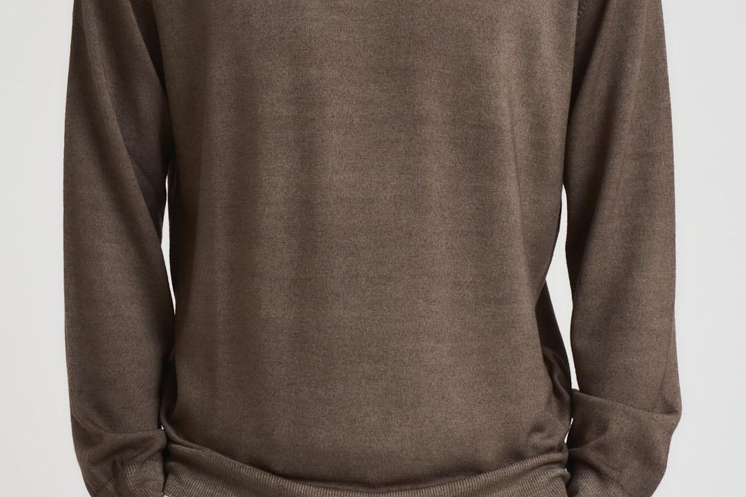 Maglia uomo collo alto tortora DV1ML WM12RV940 FILIPPO DE LAURENTIS 