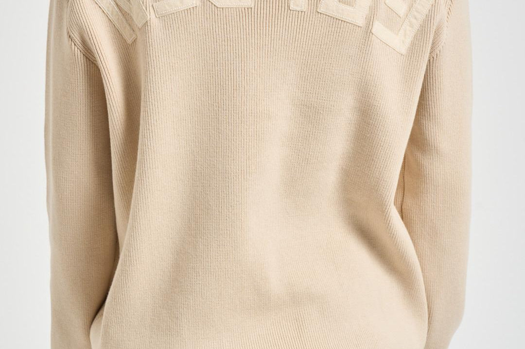 Maglia uomo girocollo avorio GMP00841 P00197255550 GOLDEN GOOSE 