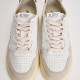 Sneakers uomo Medalist low in suede beige e verde AULM LS17 AUTRY 
