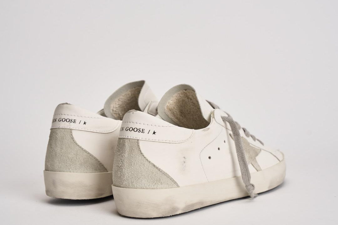 Sneakers donna Super Star bianca e grigia GWF00102 F00468510276 GOLDEN GOOSE 