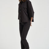 Camicia donna marrone fon F6SK22 W18 LIVIANA CONTI 