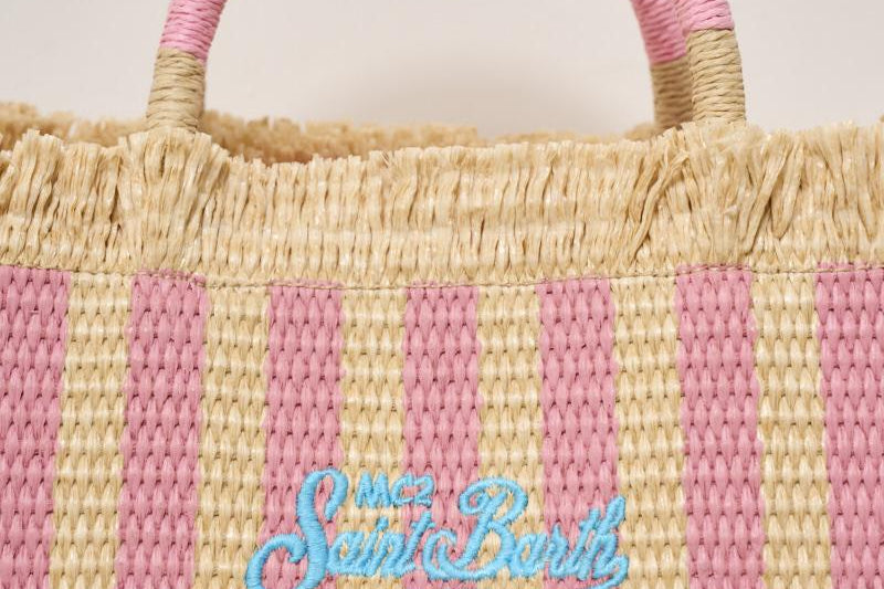 Borsa donna Colette in rafia a righe COLETTESTR 00188H MC2 SAINT BARTH 