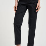 Pantalone donna con risvolto nero ALICE LONG CRSILKNERO BERWICH 