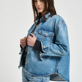 Camicia donna Paxton over in denim chiaro 11690 WHD9BALTICBLUE ANINE BING 