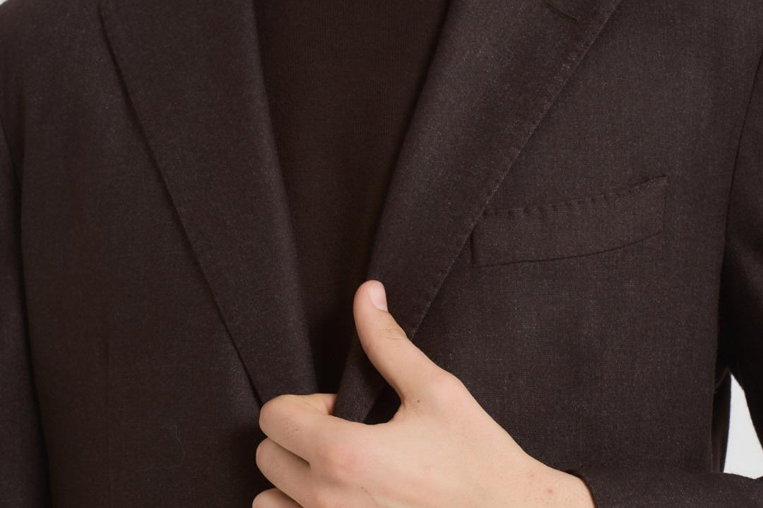 Giacca uomo monopetto marrone GL7297MF 293858F SANTANIELLO 