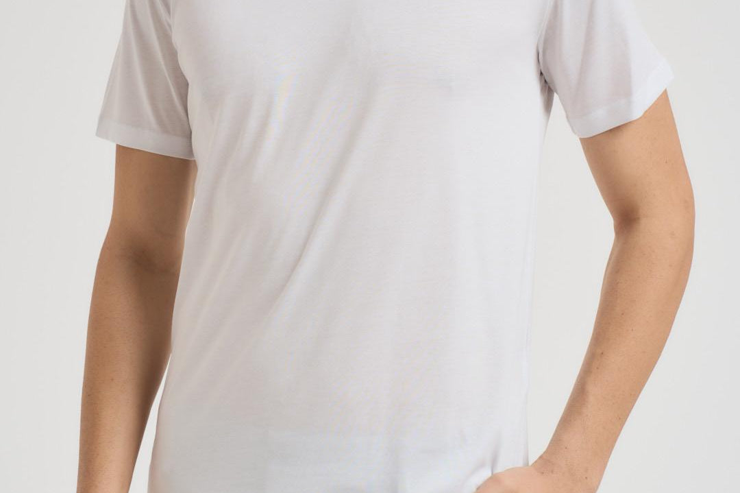 T-shirt uomo bianca SH000760 BIANCO ACCADEMIE TESSILI 