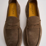Mocassino uomo in suede tortora 2405 VISONEM08 DOUCAL'S 