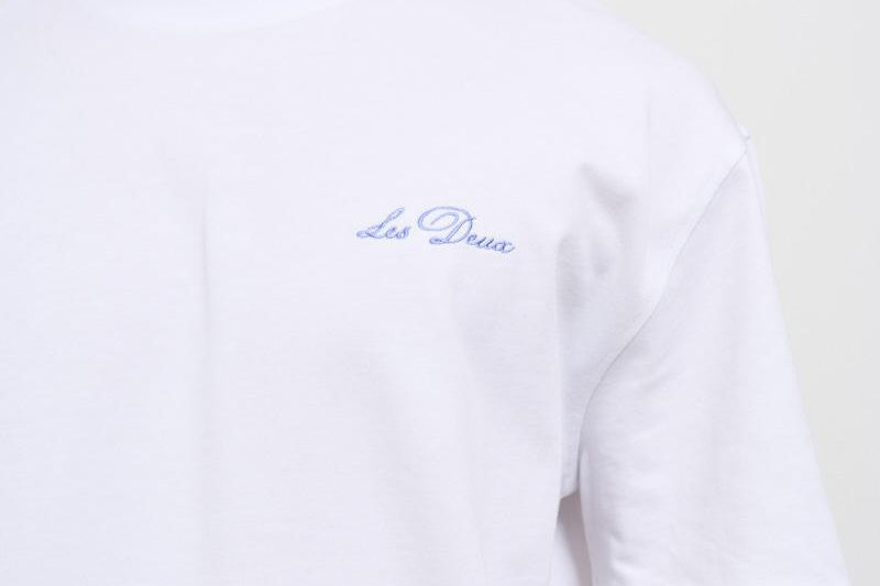 T-shirt uomo girocollo bianca LDM101209 201479WHITE LES DEUX 