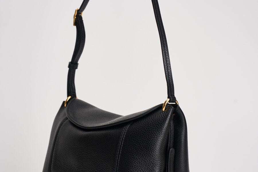 Borsa donna "Penelope" Slouch nera 000148 BLACKCRUST WANDLER 