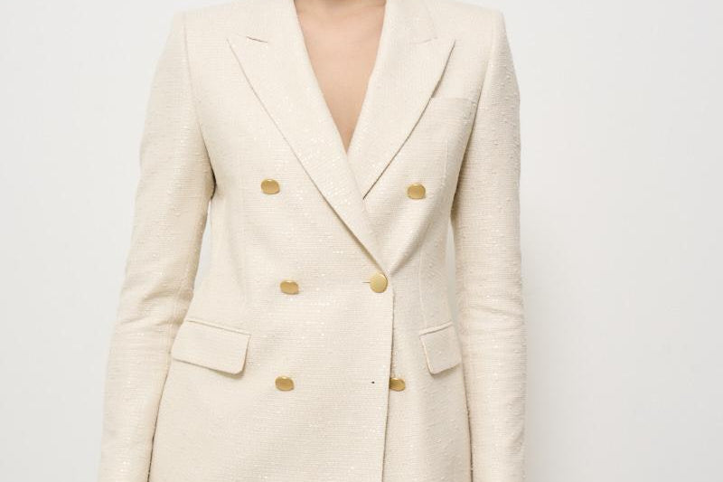 Giacca donna panna doppiopetto J Parigi JPARIGI10B 970155A1124 TAGLIATORE 