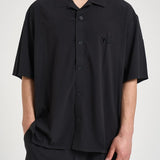 Camicia uomo a manica corta nera KF6044 BLACK Y-3 