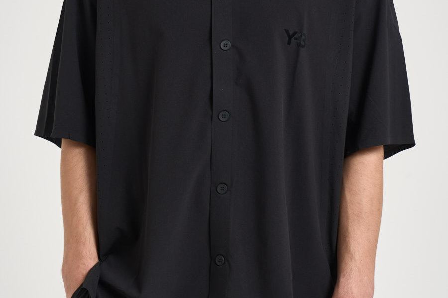 Camicia uomo a manica corta nera KF6044 BLACK Y-3 