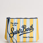 Pochette donna Aline a righe gialla ALINE 03281L MC2 SAINT BARTH 