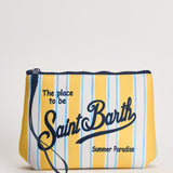 Pochette donna Aline a righe gialla ALINE 03281L MC2 SAINT BARTH 