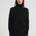 Dolcevita donna Heidi in cashmere nero 202113 BLACK LISA YANG 