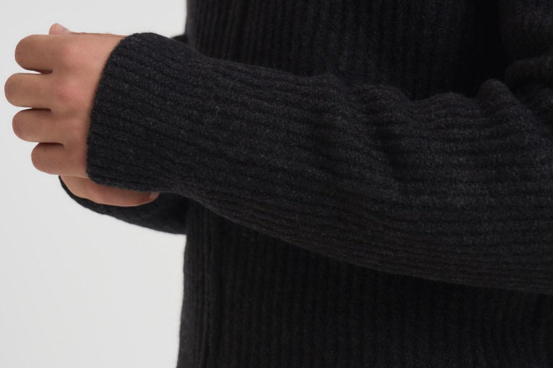 Felpa Sakoji uomo nera M24300021 BLACKMEL SAMSØE SAMSØE 