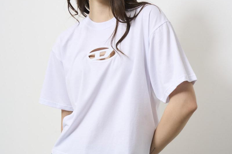 T-shirt donna bianca A15096 0NIAX100 DIESEL 