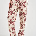 Pantalone donna stampa floreale panna S6SS66 FLW65 SEMICOUTURE 