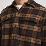 Camicia uomo a quadretti marrone M24300096 TURKISHCOFFEE SAMSØE SAMSØE 