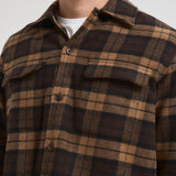 Camicia uomo a quadretti marrone M24300096 TURKISHCOFFEE SAMSØE SAMSØE 