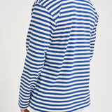 Maglia uomo a righe bianca e blu T164 NAVYWHITE COMME DES GARCON PLAY 