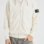 Felpa uomo con cappuccio avorio 6100067 S0A20V0093 STONE ISLAND 