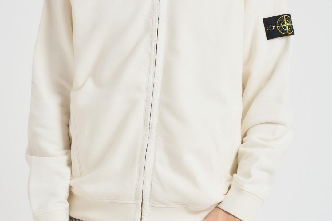 Felpa uomo con cappuccio avorio 6100067 S0A20V0093 STONE ISLAND 