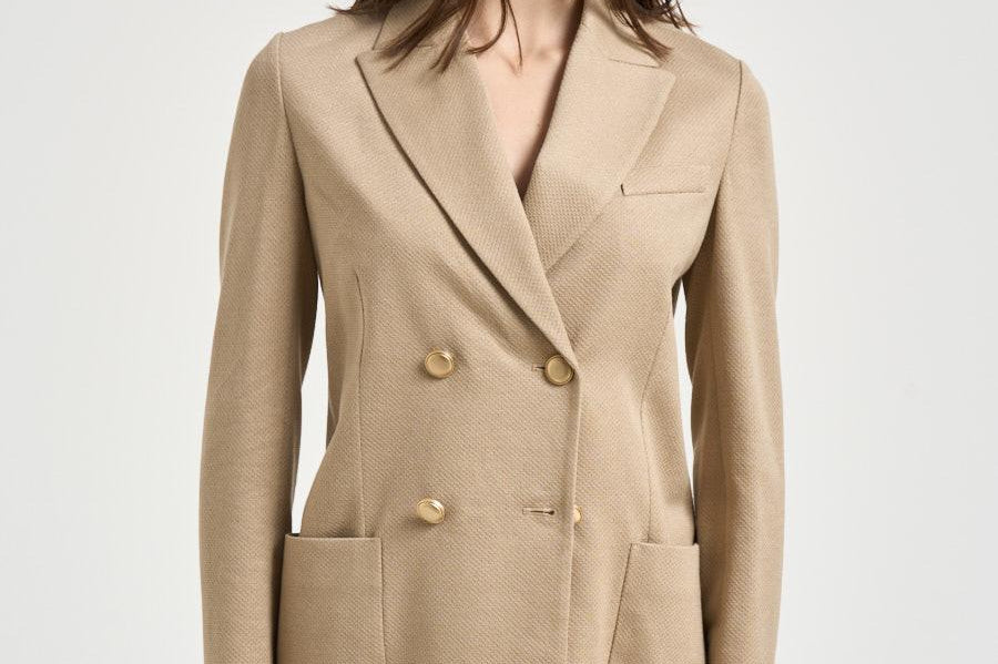 Giacca donna doppiopetto sabbia FD3961 9149 CIRCOLO 1901 