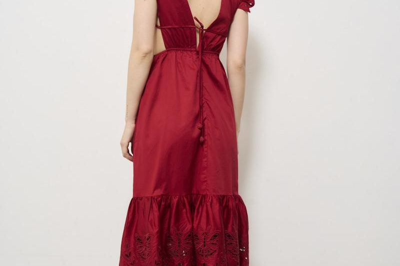 Abito donna lungo rosso 337217 RED FARM RIO GLOBAL 
