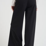 Pantalone donna a palazzo nero W25701 10 RRD 