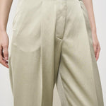 Pantalone donna a palazzo verde salvia P04335 1920045 PESERICO 