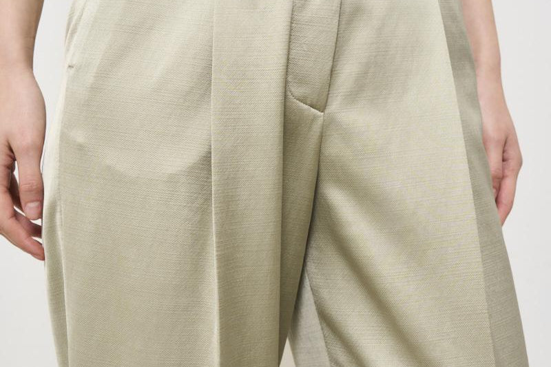 Pantalone donna a palazzo verde salvia P04335 1920045 PESERICO 