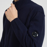 Cardigan uomo con zip blu notte RFCKN708A 110149A888 C.P. COMPANY 