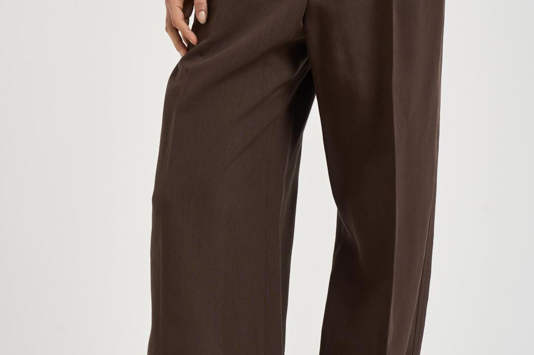 Pantalone donna a palazzo marrone HELIS BRO0226S IRO 