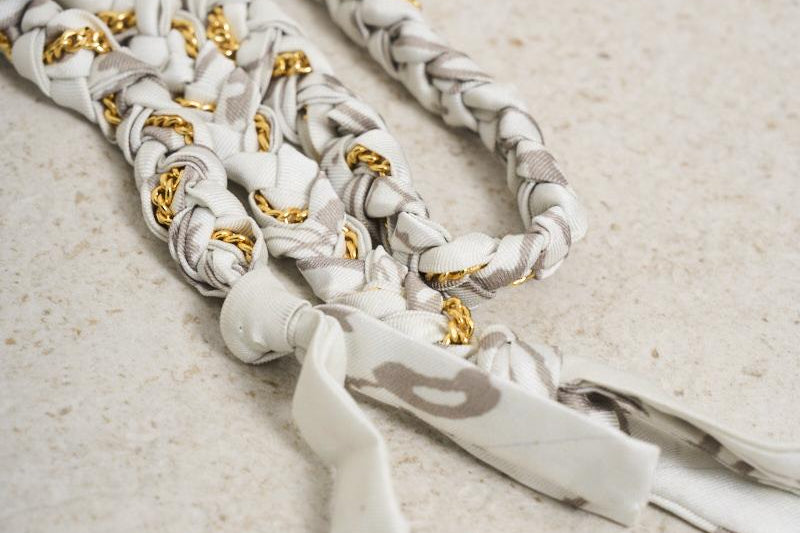Charm donna grigio ttessuto intrecciato GWA00651 A00062111732 GOLDEN GOOSE 