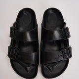 Sandalo arizona in gomma donna 129423 BLACK BIRKENSTOCK 