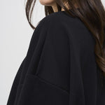 Felpa donna over nera MD005 110 ELISABETTA FRANCHI 