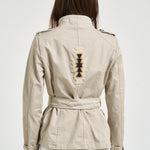 Trench donna corto ghiaccio S1154 217 BAZAR DELUXE 