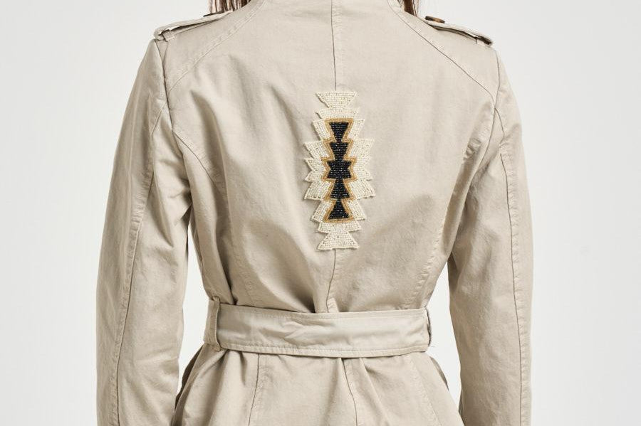 Trench donna corto ghiaccio S1154 217 BAZAR DELUXE 