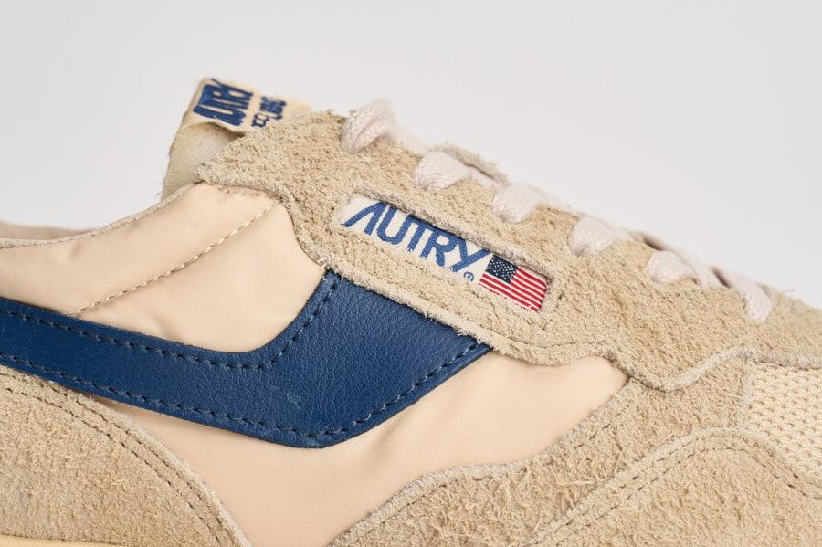 Sneakers reelwind low uomo beige e blu WWLM UT27 AUTRY 