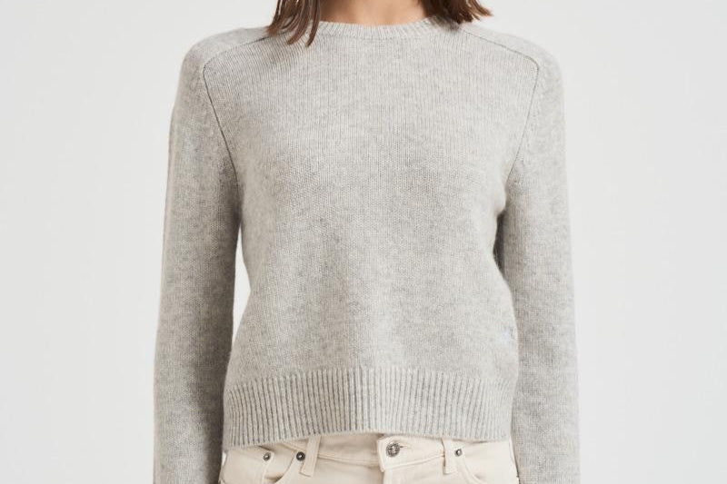 Girocollo donna maniche lunghe grigio chiaro CAROLINE 2239BOULEAU KUJTEN 
