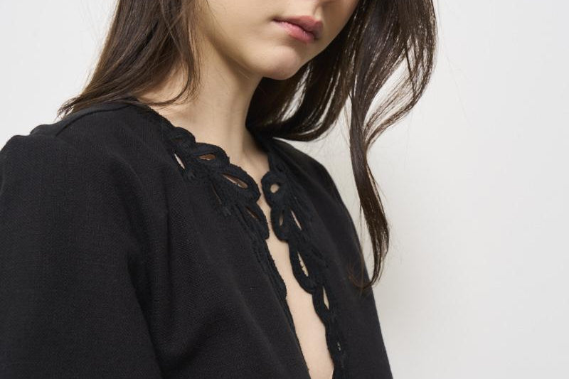 Blusa donna Shana nera HT0586FA C1J12E02FK MARANT ETOILE 
