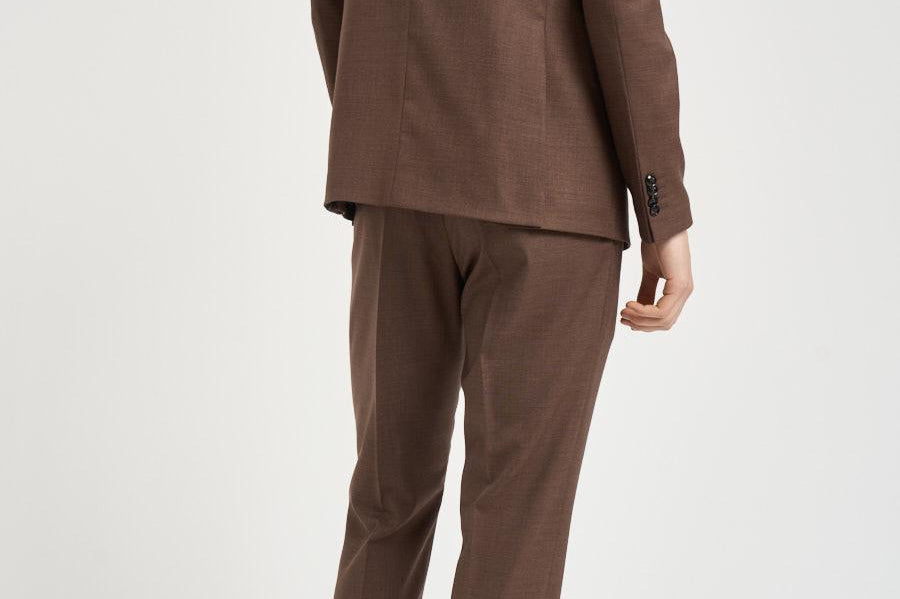 Abito uomo doppiopetto marrone VANGOGH AB7277MORO ACCADEMIE TESSILI 