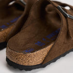 Sandalo donna Arizona in suede marrone 1031640 CARAFE BIRKENSTOCK 