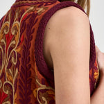 Gilet donna ricamato multicolor SUNA1GIL RUST ANTIK BATIK 
